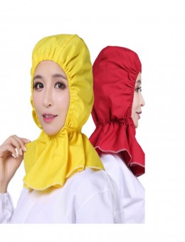 Various colors hygienic anti-dust breathable elasticated shawl cap food cap