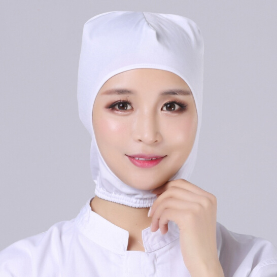 White elastic anti-dust breathable polyester inner cap net cap clean and hygienic for men and women