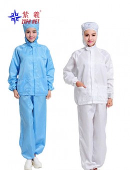 Antistatic suit with cap