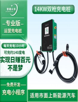 新国标通用汽车充电桩14KW双枪交流电家用商用充电桩